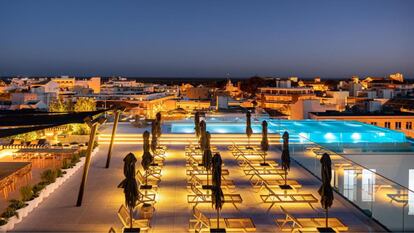 Vista del complejo hotelero 3HB Faro, en el Algarve (Portugal).