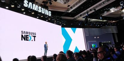Samsung Next, la división de innovación, en CES 2018.