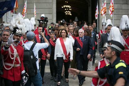 Colau i Maragall el dia de la investidura de l'alcaldessa.