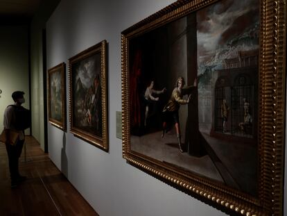 El cuadro 'La castidad de José' de Antonio del Castillo en la exposición 'El hijo pródigo de Murillo y el arte de narrar en el Barroco Andaluz' en el Museo del Prado.