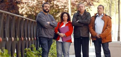 Francisco Armenta, Maite García Redondo, Francisco Arevalillo y Antonio García Redondo, familiares de tutelados de Afal.