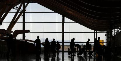 La terminal T 4 del Aeropuerto Madrid-Barajas en Madrid