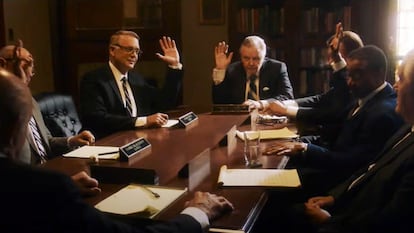 Escena de 'El grito silencioso: El caso Roe v. Wade'. En el centro, el actor Jon Voight.