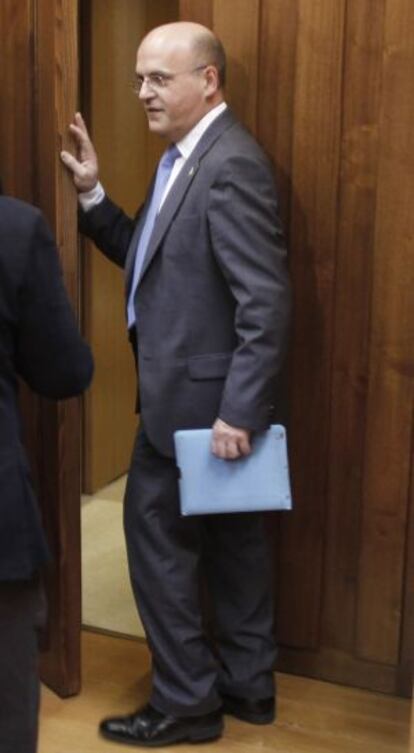 Baltar, el pasado 13 de mayo, en una visita al Parlamento.