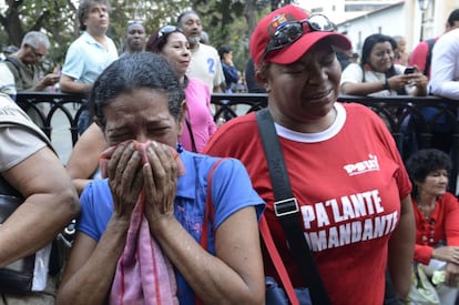 Simpatizantes de Chávez en Caracas.