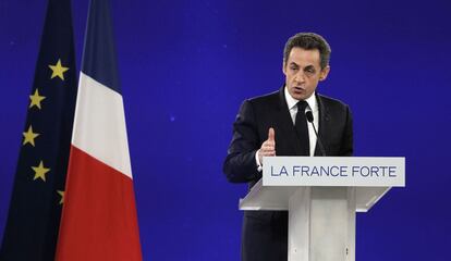 El expresidente francés Nicolas Sarkozy en 2012, en París.