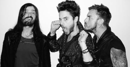 Los miembros de 30 Seconds to Mars en una foto de promoci&oacute;n.