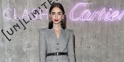 Lily Collins durante el evento de Cartier celebrado en Berlín.