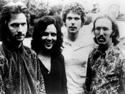 Derek and the Dominos, en 1970. De izquierda a derecha: Eric Clapton, Bobby Whitlock, Jim Gordon y Carl Radle.