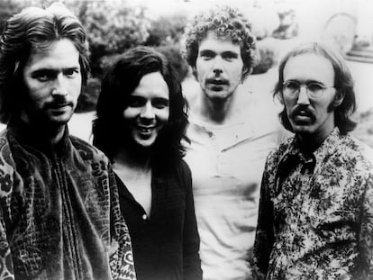Derek and the Dominos, en 1970. De izquierda a derecha: Eric Clapton, Bobby Whitlock, Jim Gordon y Carl Radle.