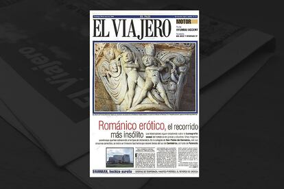 La ruta del románcio erótico por Palencia, en la portada del 30 de enero de 2000.