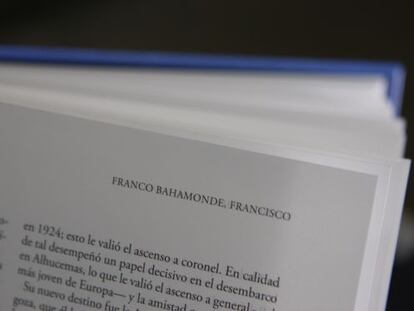 Entrada de Franco en el Diccionario biográfico español.