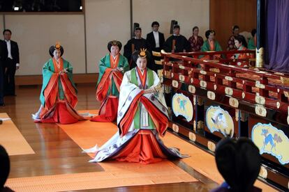 A imperatriz Masako, durante a cerimônia.