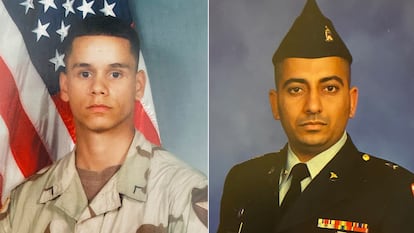 El sargento Jose Barco y el cabo Zahid Chaudhry.