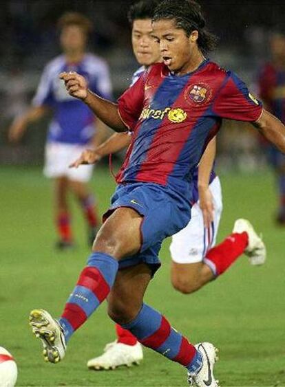 Giovani, durante el partido ante el Yokohama