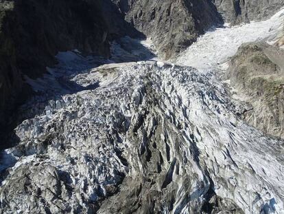 El glaciar Planpincieux en una imagen distribuida el 20 de septiembre por el Ayuntamiento de Courmayeur (Italia).