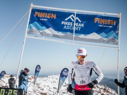 Rémi Bonet durante el Pikes Peak de este sábado.