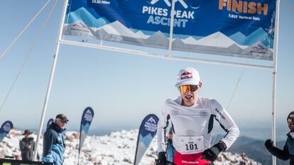Rémi Bonet durante la carrera en Pikes Peak de este sábado.