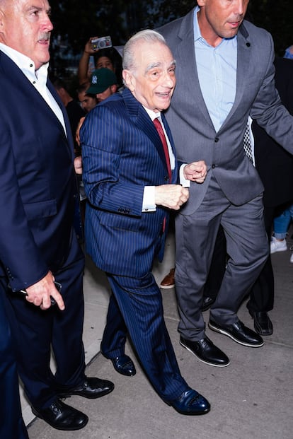Martin Scorsese a su llegada al cumpleaños de Robert de Niro, el 17 de agosto de 2023, en Nueva York.