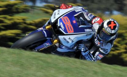 Jorge Lorenzo, durante la sesión de clasificación