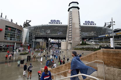 The Gillette Stadium in Foxborough, Massachusetts.