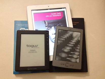 Tagus y Kindle sobre un iPad