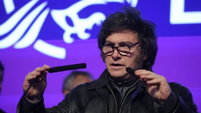 Javier Milei, en Buenos Aires el 7 de septiembre.