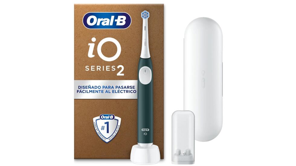 Cepillo Oral-B iO 2, rebajado, posee tres modos de intensidad.