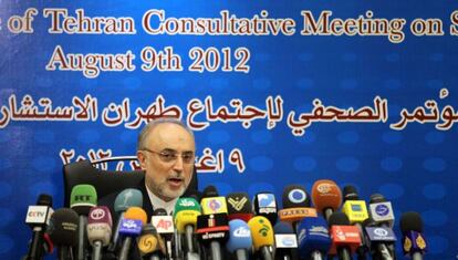 Ali Akbar Salehi, ministro de Exteriores iraní, el pasado jueves.