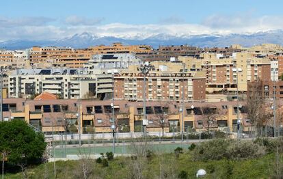 Vista panorámica en el barrio de Montecarmelo, al norte de Madrid.