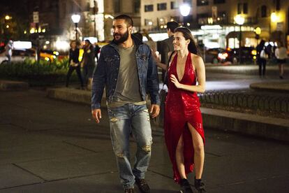 Marnie y su ex Charlie, en su reencuentro en el capítulo del vestido rojo de ‘Girls’.