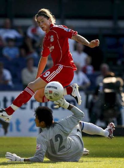 Un gol de Fernando Torres con el Liverpool.