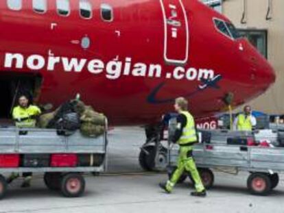 Imagen de un avi&oacute;n de Norwegian.