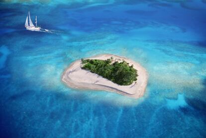 Sandy Spit, en las caribeñas Islas Vírgenes Británicas