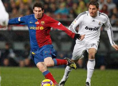 Messi, durante el último Barcelona - Real Madrid.