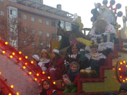 Los Reyes Magos en la cabalgata de Carabanchel de este a&ntilde;o.