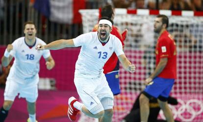 Nikola Karabatic, durante el partido de cuartos de final de los Juegos Ol&iacute;mpicos, ante Espa&ntilde;a