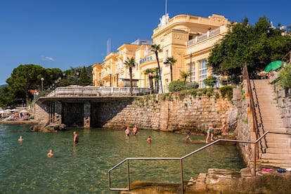 El hotel Kvarner, el primer alojamiento que hubo en Opatija.