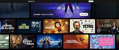 Contenidos Apple TV+ en web