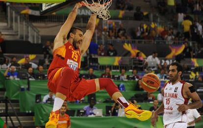 Marc Gasol, durante el partido ante Irán.