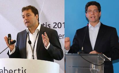 David Díaz, presidente y consejero delegado de Arteris, y André Dorf, presidente de CPFL y próximo sustituto de Díaz en la filial brasileña de Abertis.