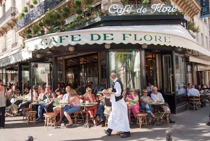 El café de Flore, en Saint-Germain-des-Prés.