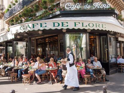 El café de Flore, en Saint-Germain-des-Prés.