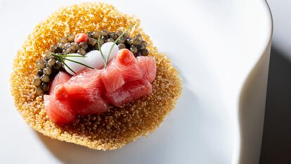 Un dels plats de la proposta Il Milione del restaurant Lasarte.
