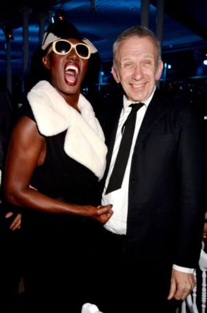 Grace Jones y Jean Paul Gaultier.