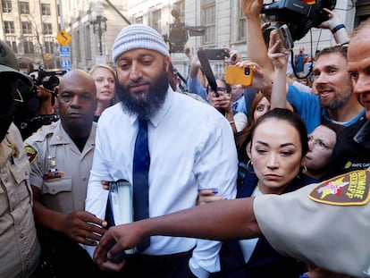 Adnan Syed, el día que salió de prisión tras anularse su condena, el pasado 19 de septiembre.