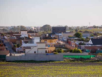 La zona conocida como 'Reventón Chico', es una de las barriadas de casas ilegales en el que hay asentados diversos narcotraficantes de Sanlúcar.