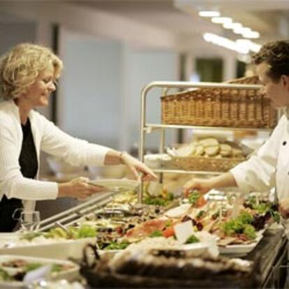 Servicio de <i>catering</i> de la empresa danesa ISS.