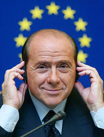 Berlusconi, el pasado miércoles en Estrasburgo.