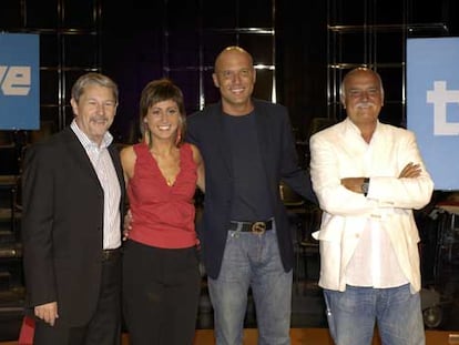 De izquierda a derecha, Pedro Barthe, Lourdes García Campos, Alfonso Arús y Quique Guasch.